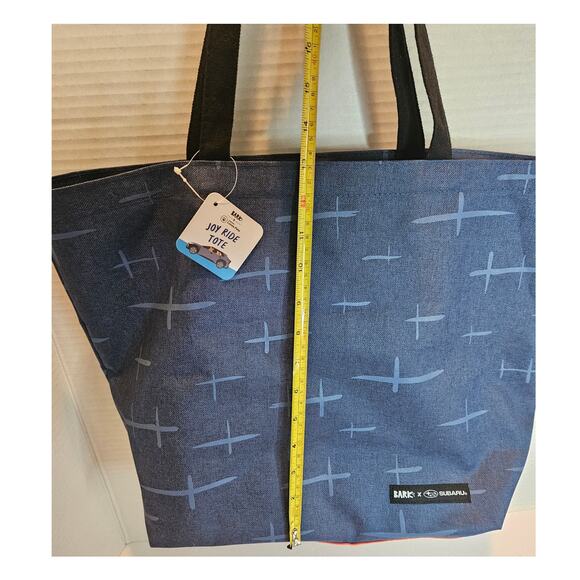 BARK Tote Bag Joy Ride Subaru Loves Pets Canvas Leash Water Bowl 2 Bagholder NEW - Picture 8 of 9
